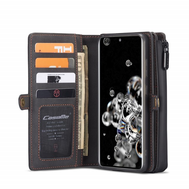 Galaxy S20 2i1 Lommebok Etui m/ 10 kortlommer Koksgrå