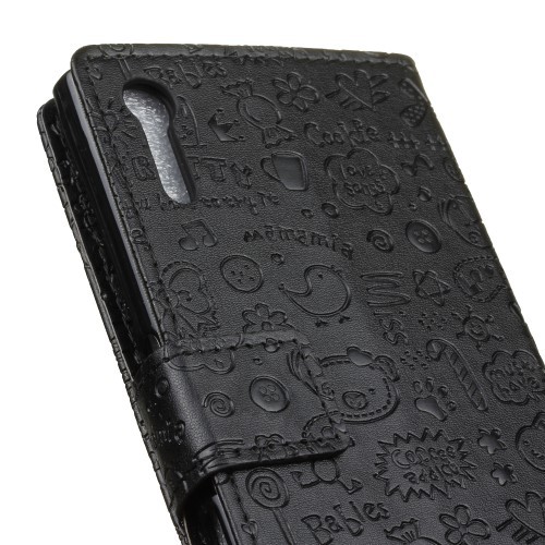 Lommebok Etui for Sony Xperia ZX Love Svart