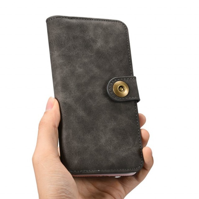 Galaxy S7 2i1 Etui m/utvendig kortlommmer Koksgrå