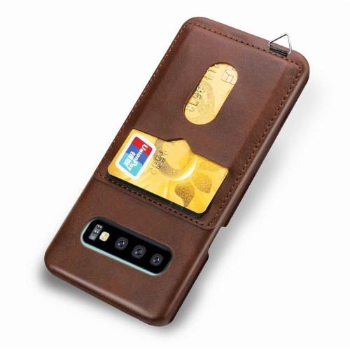 Galaxy Note 10+ Deksel m/ 2 kortlommer LuxPocket Kaffebrun