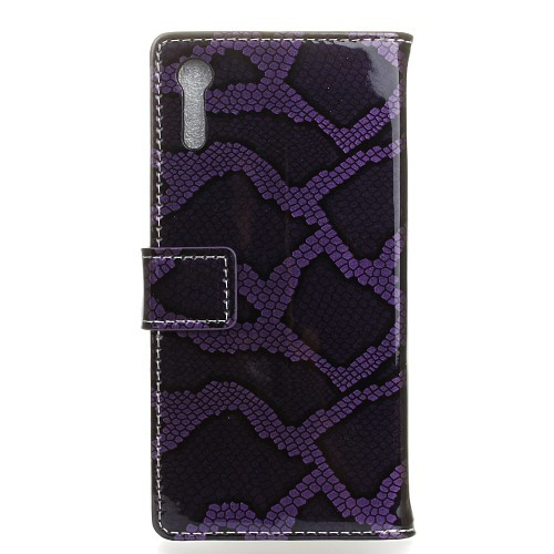 Lommebok Etui for Sony Xperia ZX Snake Lilla