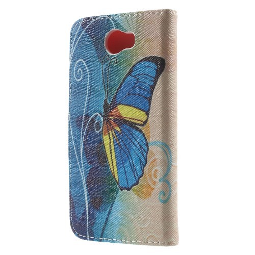 Lommebok Etui for Huawei YII (Y2) Art Blue Butterfly