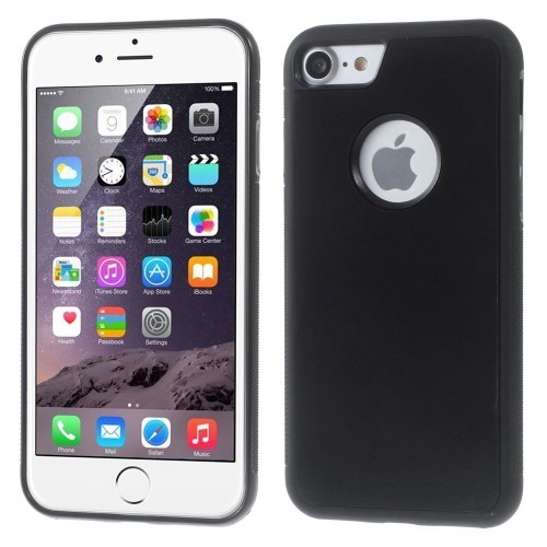 iPhone 7 4,7" / iPhone 8 4,7" Sticker-Case Deksel Svart