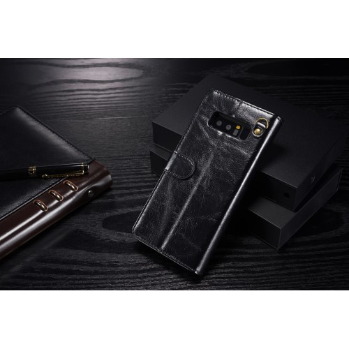 Galaxy Note 8 2i1 Etui m/2 kortlommer Classic Slim Svart