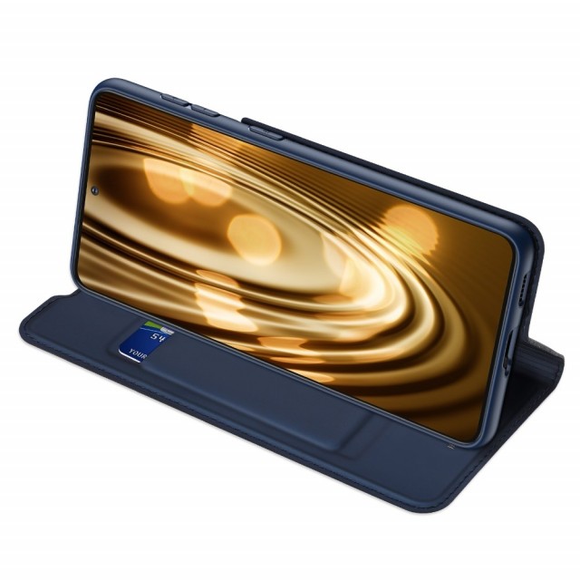 Galaxy S21 Slimbook Etui med 1 kortlomme Midnattsblå