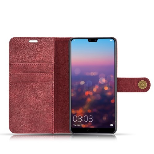Huawei P Smart (2019) 2i1 Etui m/3 kortlommer Classic Rød