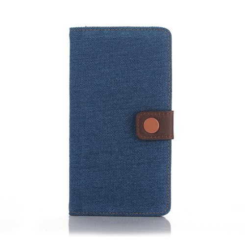 Lommebok Etui for Sony Xperia Z5 Denim Mørk Blå