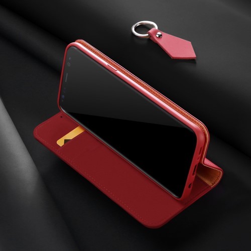 Galaxy S8 Lommebok Etui Genuine Pro Rød