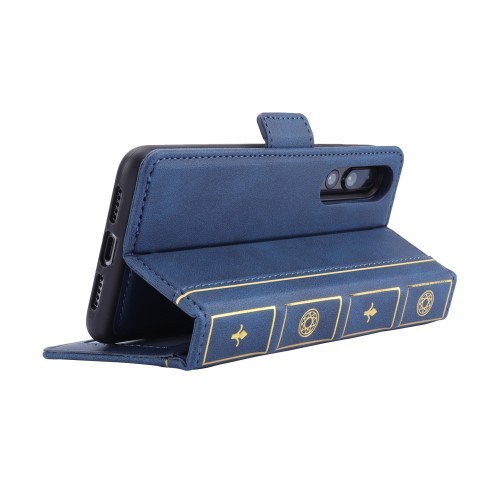 Huawei P20 Pro 2i1 Etui m/3 kortlommer Bok Etui Blå