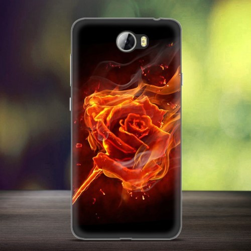 Huawei Y5 II (Y5 2) Deksel Art Flame Rose