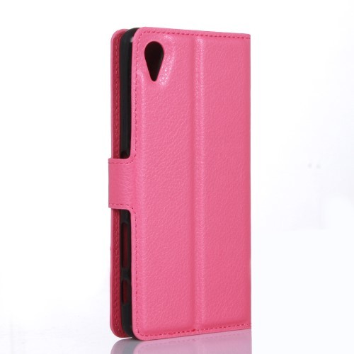 Lommebok Etui for Sony Xperia X Lychee Rosa