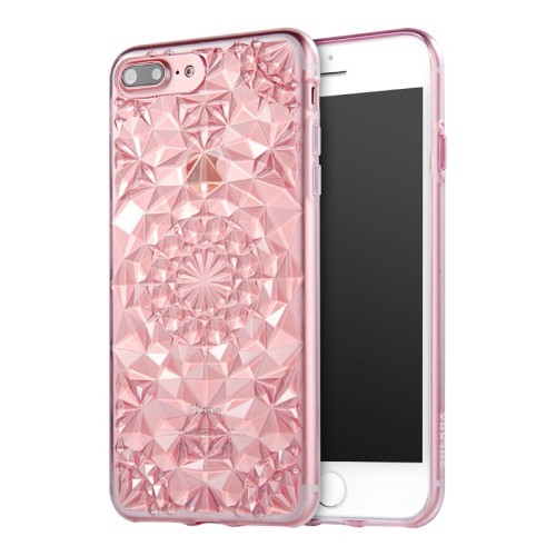 iPhone 7 Pluss 5,5 / iPhone 8 Pluss 5,5 Deksel Krystall Produkt - Rosa