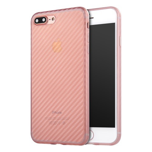 iPhone 7 Pluss 5,5" / iPhone 8 Pluss 5,5" Deksel Carbon Rosa