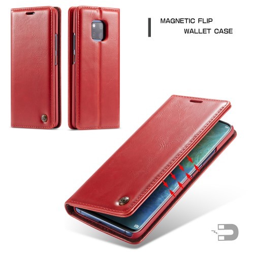 Huawei Mate 20 Pro Etui m/1 kortlomme Klassisk Rød
