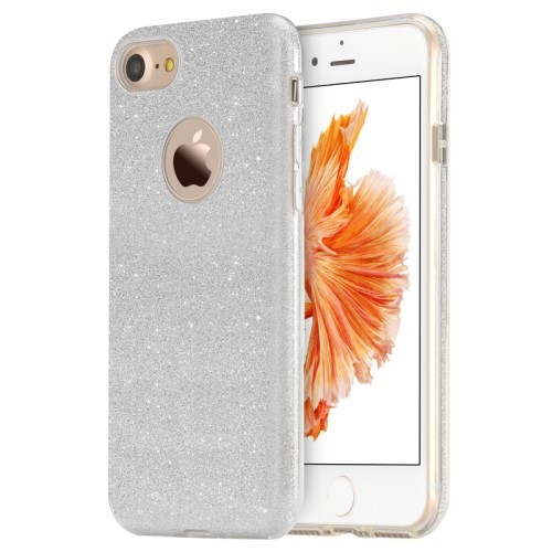 iPhone 7 4,7" Deksel Glitter Silver