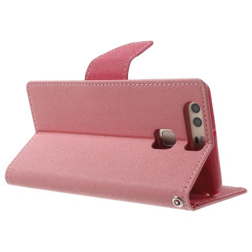 Huawei P9 Lommebok Etui Mercury Lys Rosa