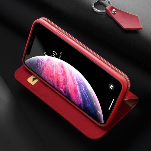 iPhone 11 Pro 5,8 Lommebok Etui Genuine Lux Rød