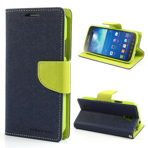 Lommebok Etui for Samsung Galaxy S5 (G900) Mercury Mørk Blå