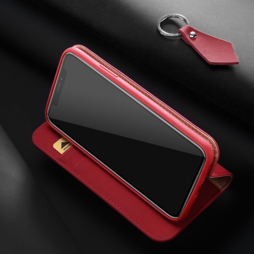 iPhone Xs/X 5,8 Lommebok Etui Genuine Lux Rød