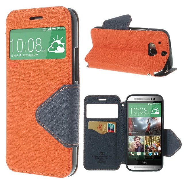 Slimbook Etui for HTC One (M8) Orange