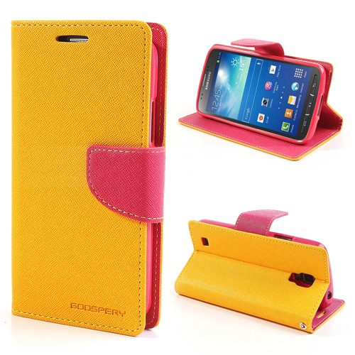 Lommebok Etui for Samsung Galaxy S5 (G900) Mercury Gul